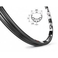 Обід Mach1 KARMA DISC 27,5" 32 отв. для диск. торм, чорний, AV, 490g