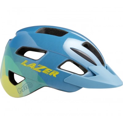 Шолом LAZER Gekko підлітковий, синьо-жовтий