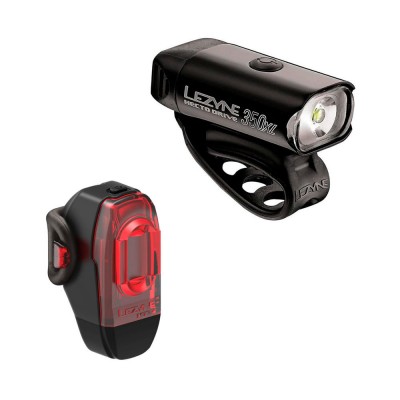 Комплект світла Lezyne HECTO DRIVE 350XL / KTV PAIR Чорний 350/7 люменівів Y10