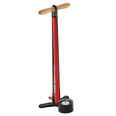Підлоговий насос Lezyne STEEL FLOOR DRIVE Манометр 3,5" Червоний 220psi Y13