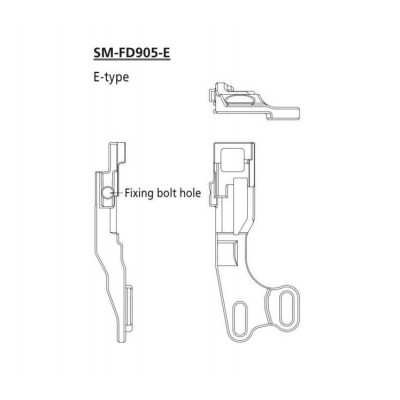 Адаптер SM-FD905-E д/монтажа передн. перемикача FD-M8070 Di2