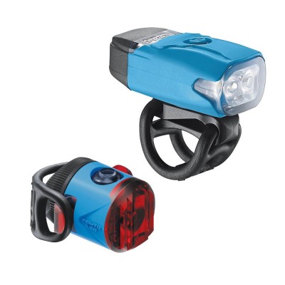 Комплект світла Lezyne LED KTV DRIVE / FEMTO USB PAIR Блакитний 220/5 люменів Y13