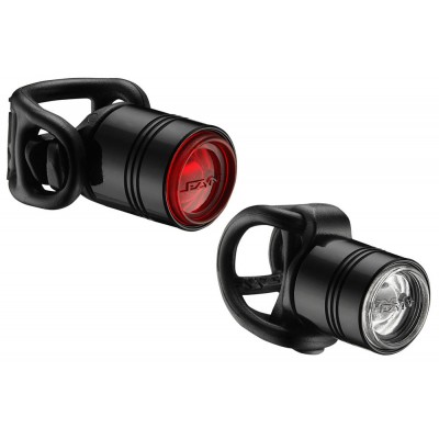 Комплект світла Lezyne FEMTO DRIVE PAIR Чорний 15/7 люменів Y13