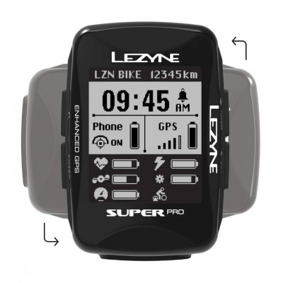 GPS компьютер Lezyne SUPER PRO GPS Чорний Y13