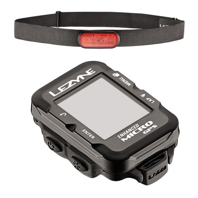 GPS компьютер Lezyne MICRO GPS HR LOADED Чорний Y11