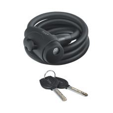 Замок тросиковий KLS Coil чорний 10х1500 мм Замок тросиковий KLS Coil чорний 10х1500 мм