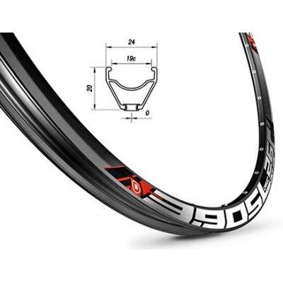 Обід Mach1 3.90 DISC 29" 32 отв, TLR, пістон, чорний АV 430гр.