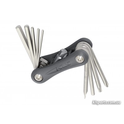 Мультитул KLS Stinger 10 функцій сірий