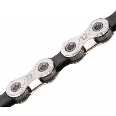 Ланцюг KMC X12 Silver/Black 12 швидкостей 126 ланок срібний/чорний + замок