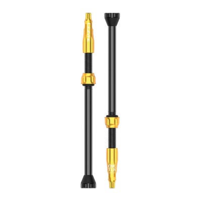 Ніпель для безкамерки Lezyne CNC TLR VALVE 80MM Золотистий Y14