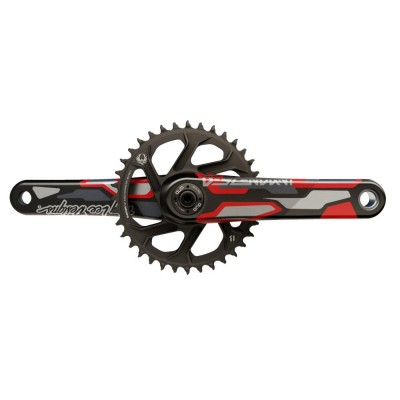 Шатуни TRUVATIV Descendant Troy Lee Designs DH DUB83 165 Зірка 36Т Червоний