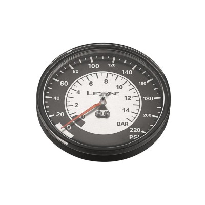 Манометр Lezyne 220 PSI GAUGE 3.5" Сріблястий 220PSI Y13