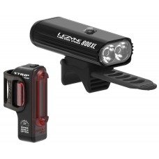 Комплект світла Lezyne MICRO PRO 800XL / STRIP PAIR Чорний / Чорний 800/150 люменів Y13