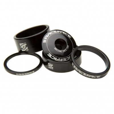HEADSET SPACER KIT ALUMINUM BLACK