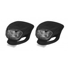 КОМПЛЕКТ: Світло переднє Longus2LED/2 ф-ції + заднє 2LED/2 ф-ції, чорний