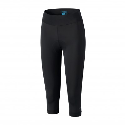 Велобриджі жіночі Shimano 3/4 без лямок, чорні, розм. M