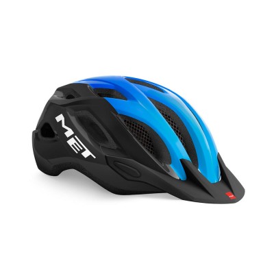 Шолом MET Crossover CE Black Cyan | Glossy XL