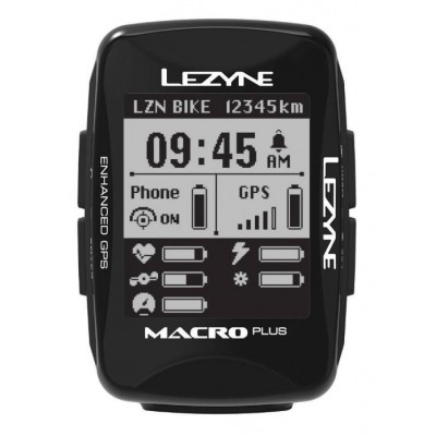 GPS компьютер Lezyne MACRO PLUS GPS Чорний Y13