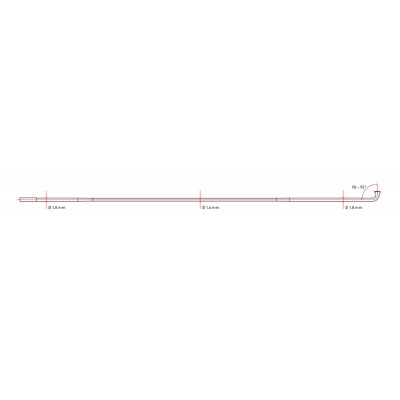 Спицы изогнутые DT Competition Standard 1.8/1.6/1.8 mm x 294mm (Чорний) х100шт